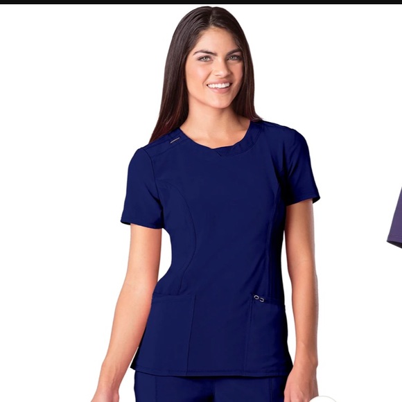 CHEROKEE INFINITY SCRUBS MODERN ROUND NECK TOP - Picture 1 of 2